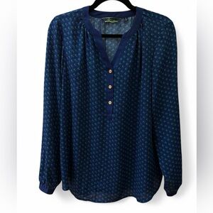 NWOT C Wonder Tory Burch pop over long sleeve blouse. Sz. 6